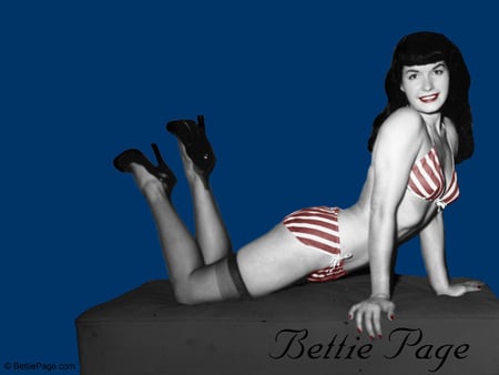 Betty Page posing - sexy, fantasy, abstract, woman