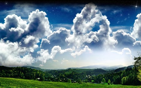 Beautiful Nature View - nature, skies