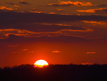 Shades Of Red - clouds, sunset, red, sky