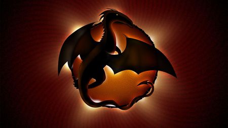 HDTV dragonology - black, dragonology, hdtv, dark, dragon