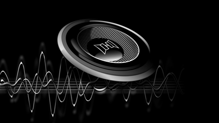 Speaker - abstract, black, 3d and cg