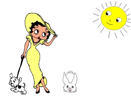 Springtime For Betty - betty boop, rabbit, pudgy, sun