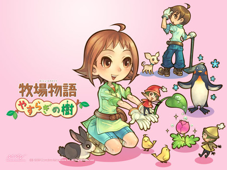 harvest moon wii tree of tranquility - wii, harvest moon, cute, harvest moon wii tree of tranquility, pink