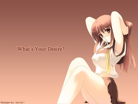 Desire - sexy, girl, beautiful, anime, fantasy