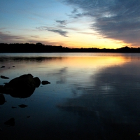 Canoe sunrise