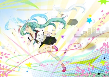 Hatsune Miku - hatsune miku, sexy, girl, twintails, blue eyes, long hair, blue hair, vocaloid, anime, cute