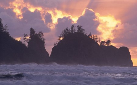 First Beach - first, beach, ocean, skies, nature, waves