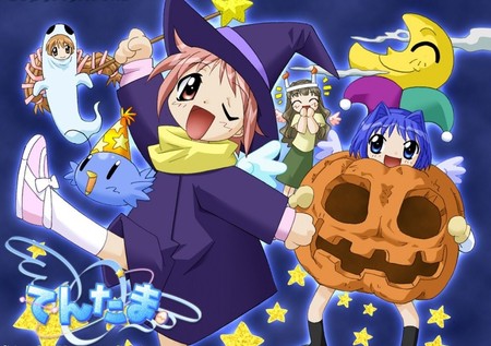 Happy Halloween - anime, witch, happy halloween, pumpkin