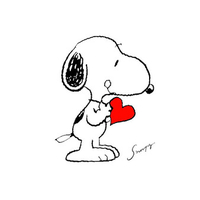 Snoopy with heart