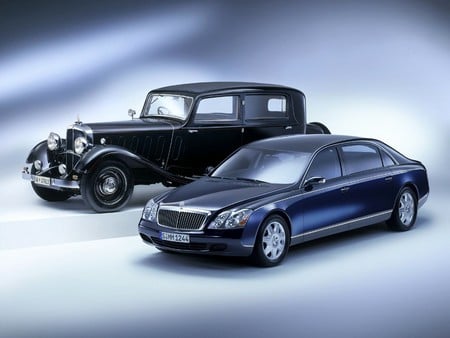 Maybach old and young - german car, young, old, maybach