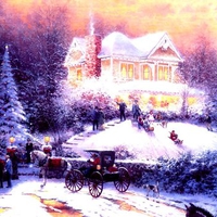 Snowy village