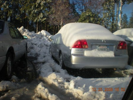 Snowed Car - car