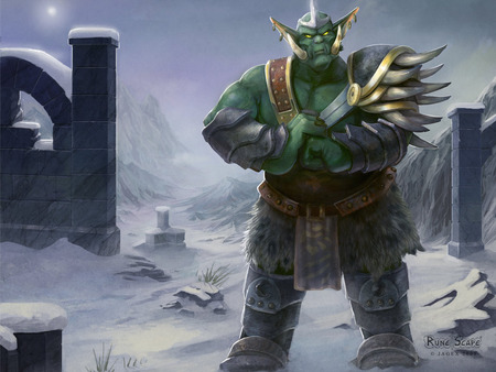 General Graardor - God Wars Dungeon - orc, bandos, sword, monster, dungeon, god, runescape, armour, wars, beast, snow