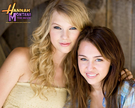 Miley Cyrus and Taylor Swift - hannah montana the movie, miley cyrus, taylor swift, miley cyrus and taylor swift