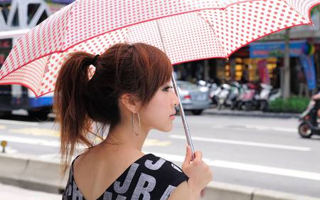 Beauty Taiwan - girls, umbrella, people, alone, taiwan