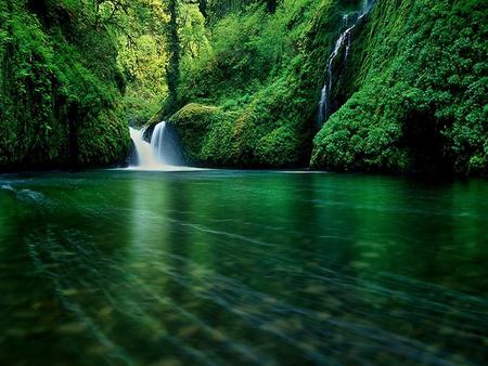 Waterfall - nature, waterfall