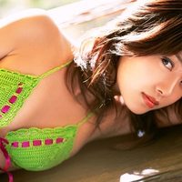 cute,actress,green bikini,Yu Hasebe