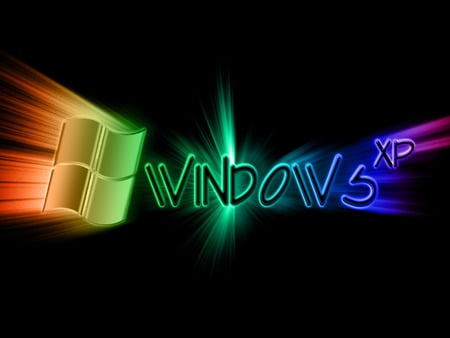 Colored Win Burst - colors, technology, windows, xp