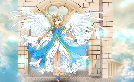 belldandy - pretty, megami, beautiful, belldandy, girl, blue