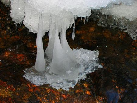 Natures Gold - ice formation, natures gold