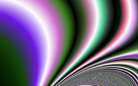 Color Waves - fractal, black, cg, fractals, purple, dark, pink, red, blue, stripes, green, colors, color, color waves, lavender