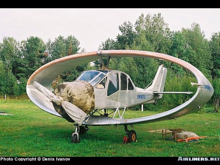 Oval wings - aircraft, picture, unique, oval wings