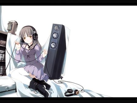 Do U like HEADPHONE - do u like headphone, girl, anime, sweet, anime girl, cute