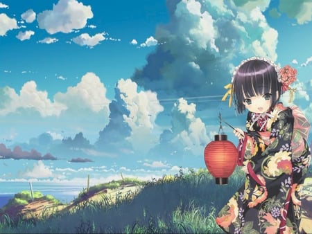 anime sky - wallpapers, girls, other