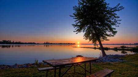 Peace - trees, sunsets, nature, lakes