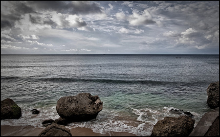 Land Gate - sky, sea, blue, rocks