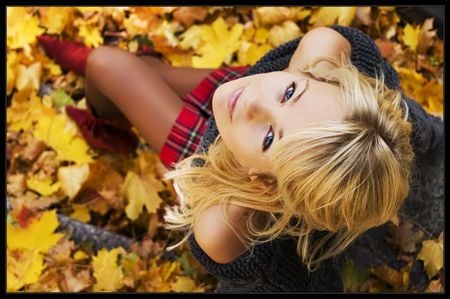 Eyes full of autumn sky  - woman, face, girl, female, eyes, photography, beautiful, model