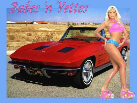 Babe n Vette - red, classic, vette, model