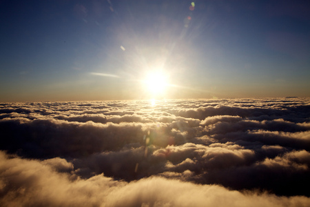 Sunset - sunset, space, clouds, beautiful