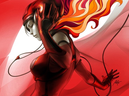 pepper project - pretty, cg, fire, beautiful, hot, red, chic, art