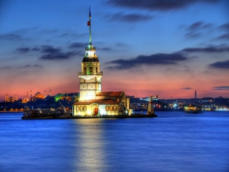 The Leanders Tower               Bosphorus,Turkey - leanders, turkey, tower, bosphorus