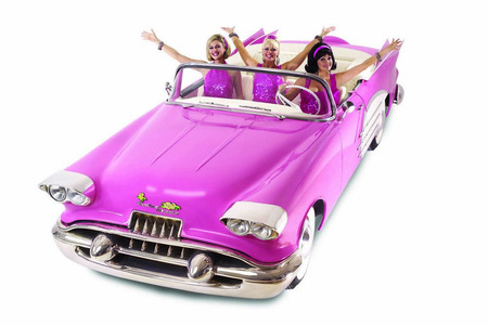 Pinked - models, classic, pink, car