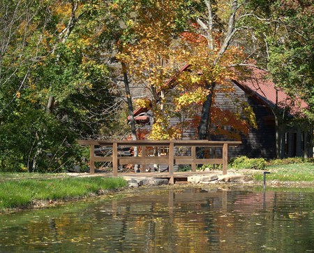 Tingler's Mill - old, fall, pond, water, mill, scenic, colors, autumn