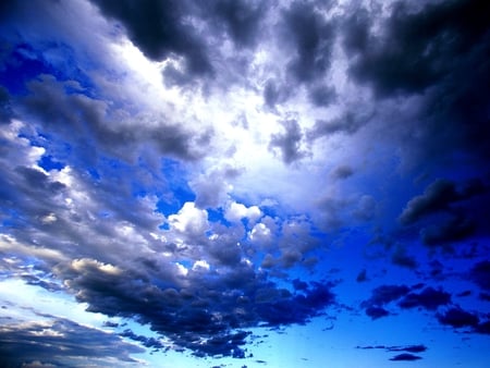 WILD BLUE YONDER - clouds, skies, yonder, blue, wild