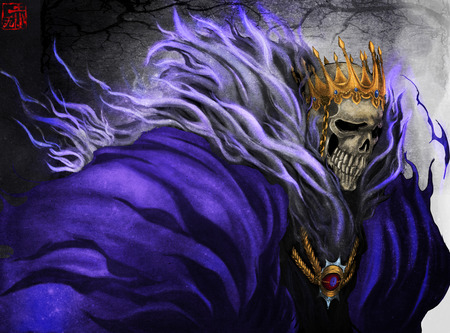 Skeleton Emperor - anime, king, bleach, skeleton