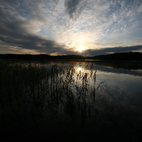 Saimaa lake sunrise