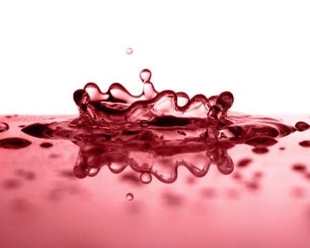 A drop of Juice - drop, red, juice