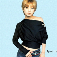 cute,singer,Ayumi Hamasaki,in black