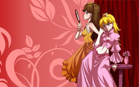 The Princesses - mario, dasiy, anime, cute, peach