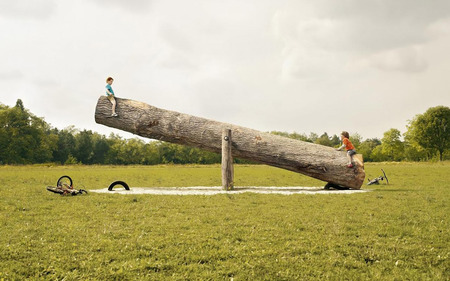 New Teeter Totter - teeter totter, people, photography