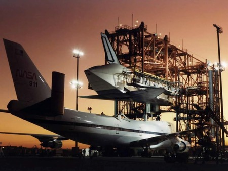 Space Shuttle Under Construction - shuttles, space