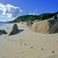 Beach at Yalong Bay, in Sanya, China