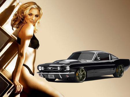 Mustang-Model - babe, sexy, ford, mustang