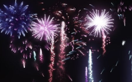 Fireworks  (WDS) - widescreen, colored, wds, fireworks, firework