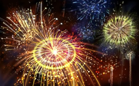 Fireworks  (WDS) - firework, fireworks, widescreen, wds