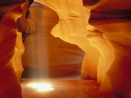 Light - desert, hole, mountain, light